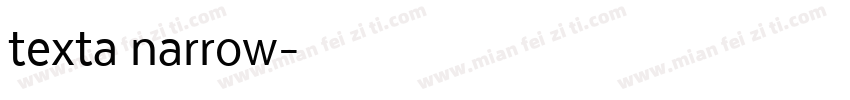texta narrow字体转换